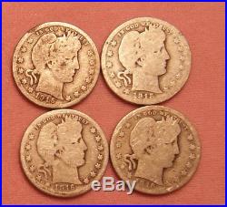 Roll of 40 Circulated Barber Quarters with Some Little Better Dates
