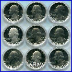 Roll of 40 GEM PROOF CAMEO 1976-S SILVER Bicentennial Quarters in Mint Capsules