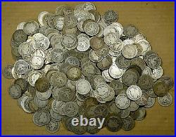Roll of 40 Mixed 1892 1916 Circulated Barber Quarters