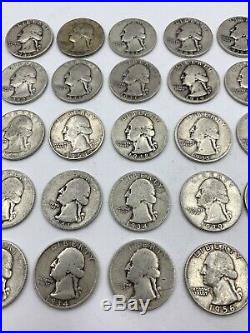 Roll of 40 Silver Quarters $10 Face Value 90% Silver