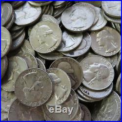 Roll of 40 Washington 90% Silver Quarter Coin (1932-1964)