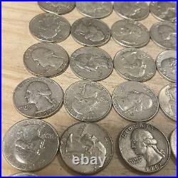Roll of 40 Washington Quarters 90% Silver $10.00 Face