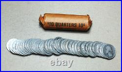 Roll of 40 Washington Quarters 90% Silver Mixed Dates between 1932-1964
