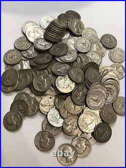 Roll of 40 Washington Silver Quarters From This Picture Lot Many Nice Coins! L2