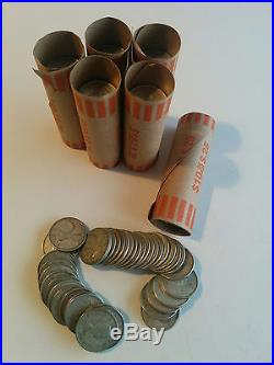 Roll of 40 old 80% Silver Canadian 25 cent quarter dollars. See video for info