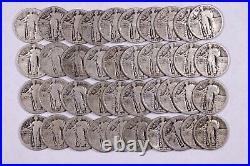 Roll of 40x Standing Liberty Quarters $10 Face of 90% Silver