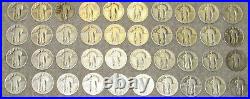 Roll of 90% Silver Standing Liberty Quarters With Plastic Tube Lot of 40