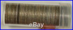 Roll of BU 1946 Washington Quarters 25c 40 90% Silver Coins Brilliant Uncirculat