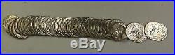 Roll of BU 1955-D Washington Quarters 25c 40 90% Silver Coins Brilliant Uncirc