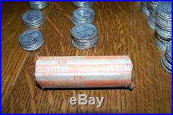 Roll of George Washington Silver Quarters 90% silver, $10 Face Value Roll