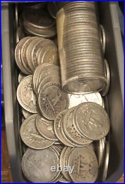Roll of Washington Silver Quarters 90%. Nice Lot of 40 Coins