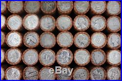 SEALED $500 FV 90% Silver Quarters Box Lot 50 Rolls Washington Barber Roll P D S