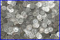 SEVEN (7) ROLLS OF WASHINGTON QUARTERS (1932-64) 90% Silver (280 Coins) T48