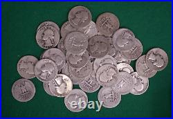 Silver 1943 Mixed Roll Of P, D, &s Washington Quarters Tp-2401