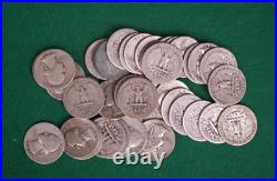 Silver 1943 Mixed Roll Of P, D, &s Washington Quarters Tp-2401