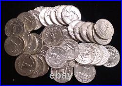 Silver 1964-p Washington Quarter Roll Tp-2772
