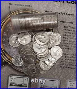 Silver 90% 5-rolls of Washington Quarter Random Dates & Mint Marks TP-7211