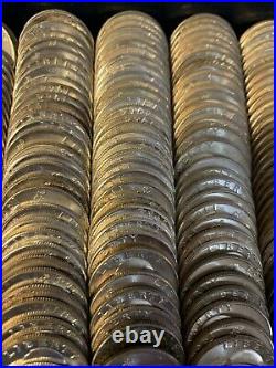 Silver BU Washington Quarters 90% Silver Coins 8 Rolls $80 Face Value UNC Lot