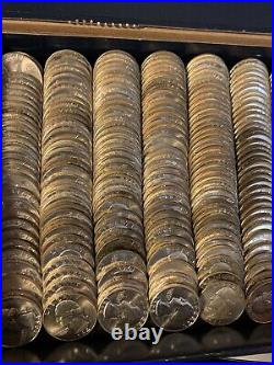 Silver BU Washington Quarters 90% Silver Coins 8 Rolls $80 Face Value UNC Lot