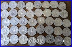 Silver Roll (40) $10 Face Value 90% Silver Washington Quarter Full Dates 1930-64