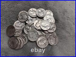Silver Roll Of 1944 P Washington Quarters Tp-2925