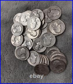 Silver Roll Of 1944 P Washington Quarters Tp-2926