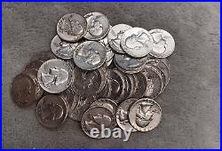 Silver Roll Of 1957 D Washington Quarters Tp-2936