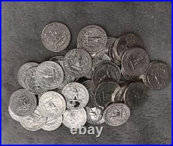 Silver Roll Of 1957 D Washington Quarters Tp-2936