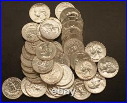 Silver Roll Of 1960- 1964-p Washington Quarters Tp-1916