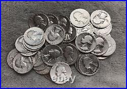 Silver Roll Of 40 -1941-p Washington Quarters Tp-2893