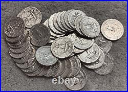 Silver Roll Of 40 -1946-p Washington Quarters Tp-2891
