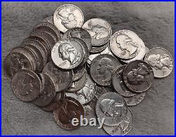 Silver Roll Of 40 -1958-d Washington Quarters Tp-2896