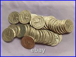 Silver Roll Of 40 Coins 1954 P Washington Quarters Tp-2990