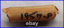 Silver Roll Of 40 Coins 1957 P Washington Quarters Tp-2993