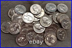 Silver Roll Of 40 Coins MIX Washington Quarters