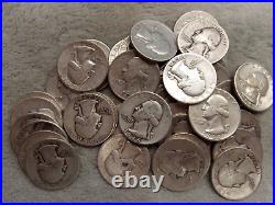 Silver Roll Of 40 Coins MIX Washington Quarters Tp-3075