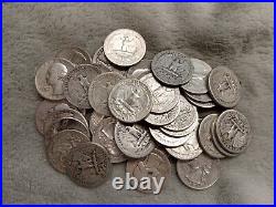 Silver Roll Of 40 Coins MIX Washington Quarters Tp-3075