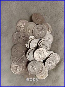 Silver Roll Of 40 Coins MIX Washington Quarters Tp-3076