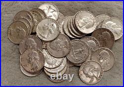 Silver Roll Of 40 Coins MIX Washington Quarters Tp-3078