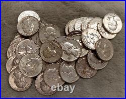Silver Roll Of 40 Coins MIX Washington Quarters Tp-3079