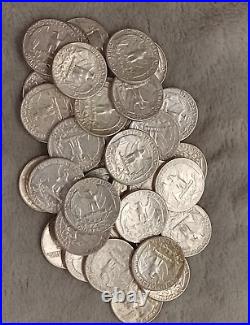 Silver Roll Of 40 Coins MIX Washington Quarters Tp-3090