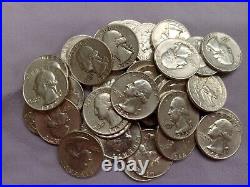 Silver Roll Of 40 Coins Washington Quarters Tp-3003