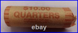 Silver Roll Of 40 Coins Washington Quarters Tp-3005