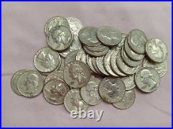 Silver Roll Of 40 Coins Washington Quarters Tp-3027