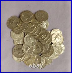 Silver Roll Of 40 Coins Washington Quarters Tp-3043