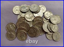 Silver Roll Of 40 Coins Washington Quarters Tp-3044