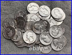 Silver Roll Of 40 -mix Washington Quarters Tp-6256