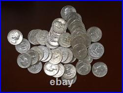Silver Roll Of Au/bu 1964 P Washington Quarters Tp-2412