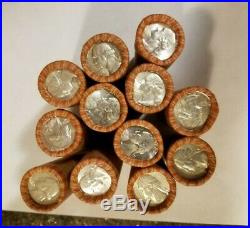 Silver Washington Quarters 1935-1964 12 Rolls of 40 $10 Face Value each roll