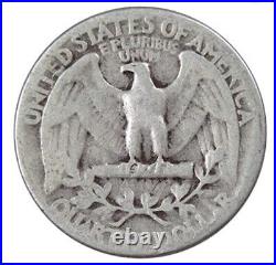 Silver Washington Quarters 1/4 Roll (10 Dates) 1932 thru 1964. 90% Silver